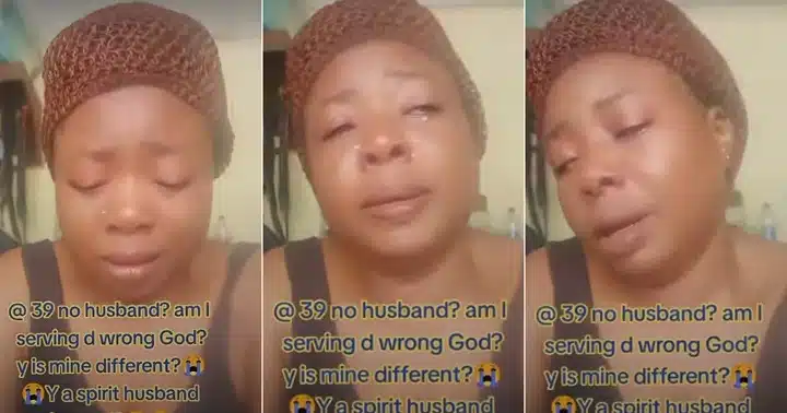 ”My life is stagnant” – 39-year-old woman with ‘spiritual husband’ cries over single life, video stirs emotions