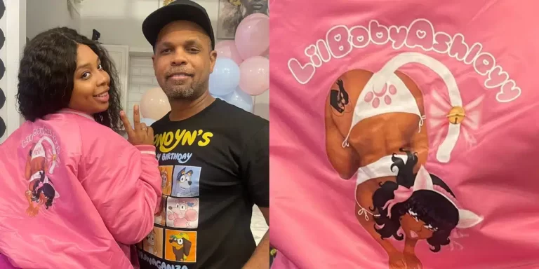 “Your dad failed himself, he should not be supporting this” — Netizens drag father after he made a jacket with a sexually explicit photo of his daughter for her Onlyfans