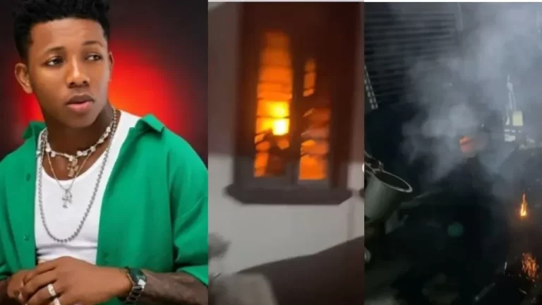 Properties worth millions destroyed as fire burnt singer Small Doctor’s house (Video)