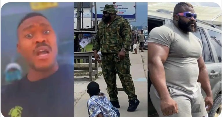“If I catch you putting on that camouflage uniform again…” – Soldier warns Kizz Daniel’s bouncer (Video)