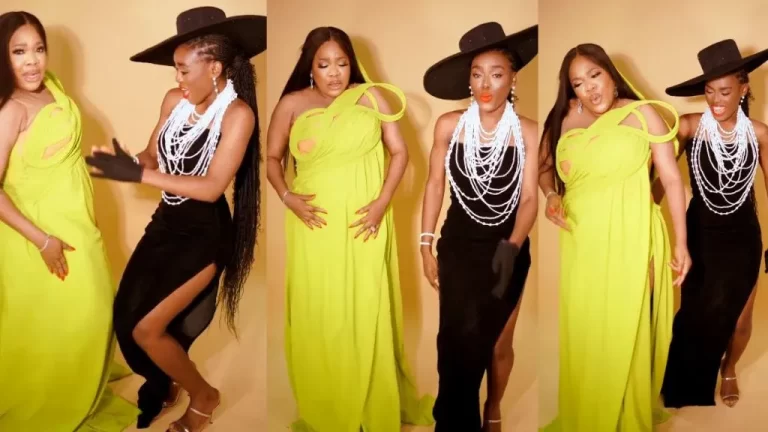 “She be agba dancer” – Toyin Abraham left many gushing as she flaunts dancing skills in her baby bump (Video)