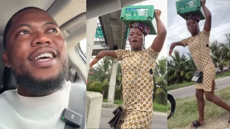 “God bless you Jotter” – Video as Brain Jotter gifts handicapped lady hawking pure water on the street N400K (Watch)