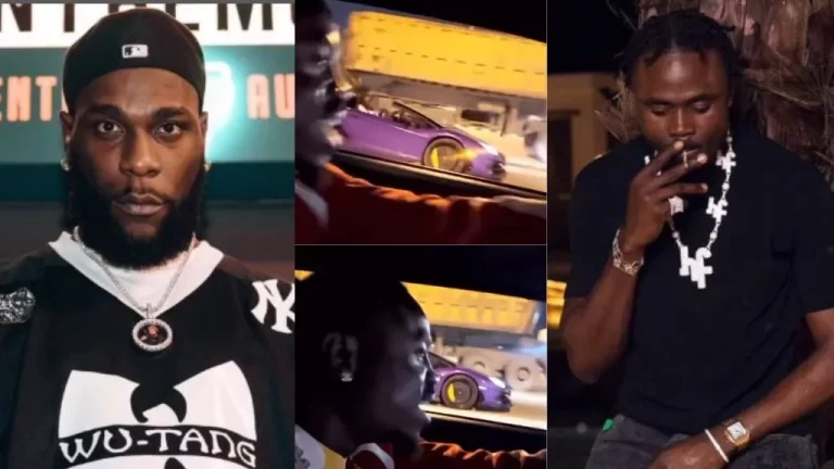 “I rebuke poverty” – Video as Burnaboy and Rahman Jago engage in car racing with their Lamborghini & Dodge (Watch)