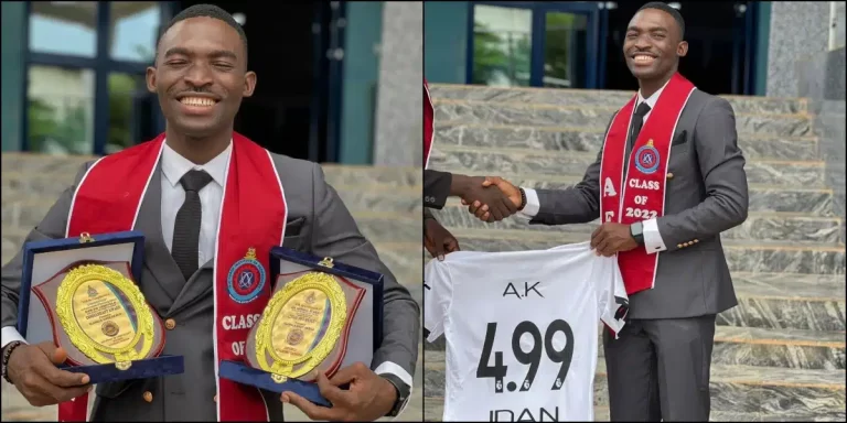 ”This was all I got, after 4.99/5.0 not even 5 naira” – Man disappointed over award he received from Nigerian university after graduating with 4.99 CGPA