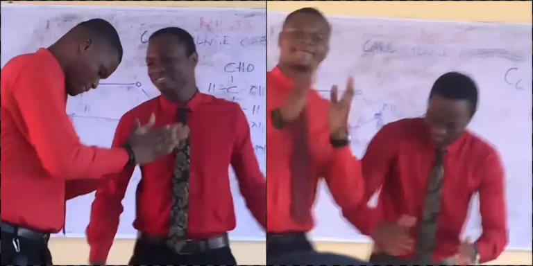 “Poor man pikin go say na secondary school” – Reactions as ABUAD lecturer makes noisemakers dance