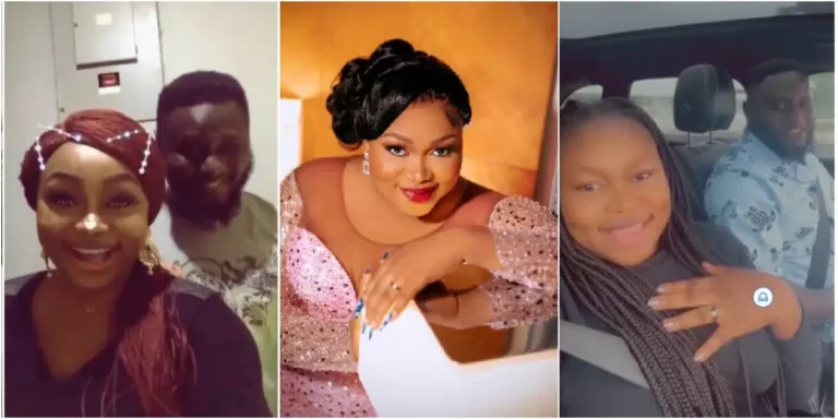 ”Finally we get to see your husband, he’s so cute” – Reactions as video of Ruth Kadiri and mystery man gets fans talking (Watch)