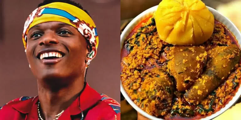 “Eba and egusi don injure me; I no fit move” – Wizkid cries out after sumptuous meal