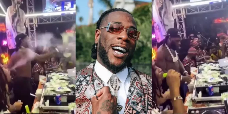 Burna Boy reportedly showers fans with ₦20 million naira cash at Christmas party