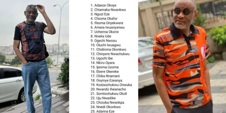 70 year old, businessman Francis Van-Lare sparks reactions as he releases full names of 219 women he has had sex with