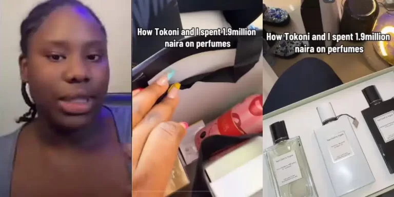 “I have a crazy obsession with perfumes” – Lady splashes N1.9 million on perfumes, video goes viral