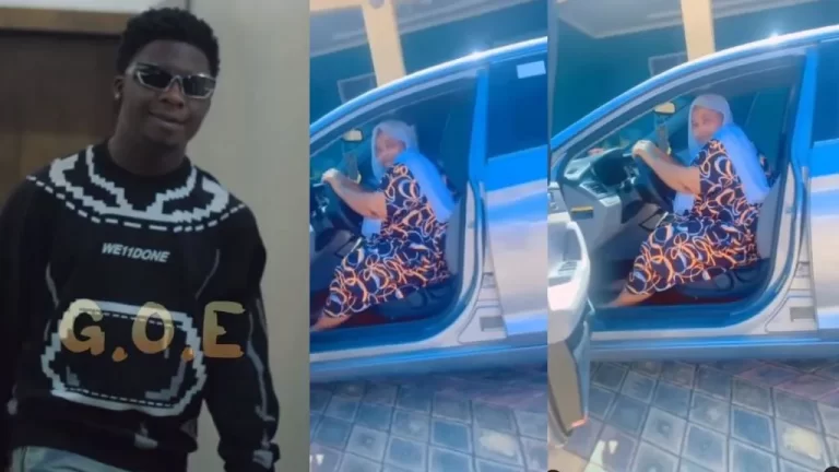 GOE buys new car for his mother after N20M gift from Wizkid (Video)