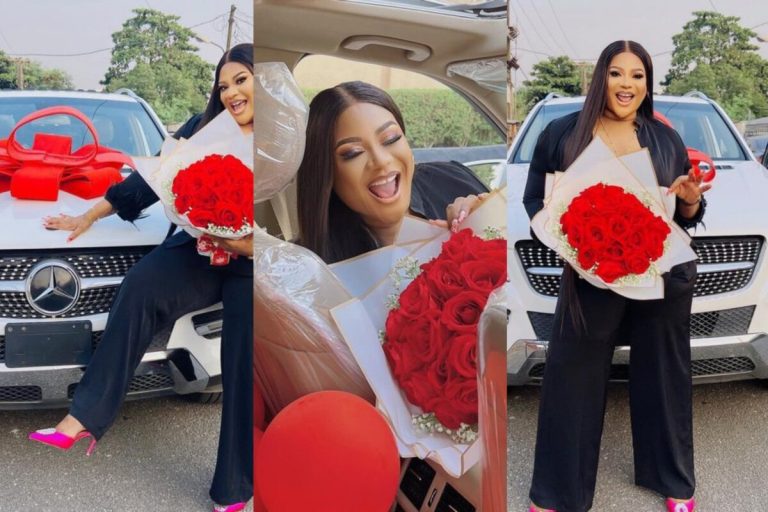 “I also gave myself flowers for being the strongest woman” – Nkechi Blessing gifts herself a new car as Christmas Gift
