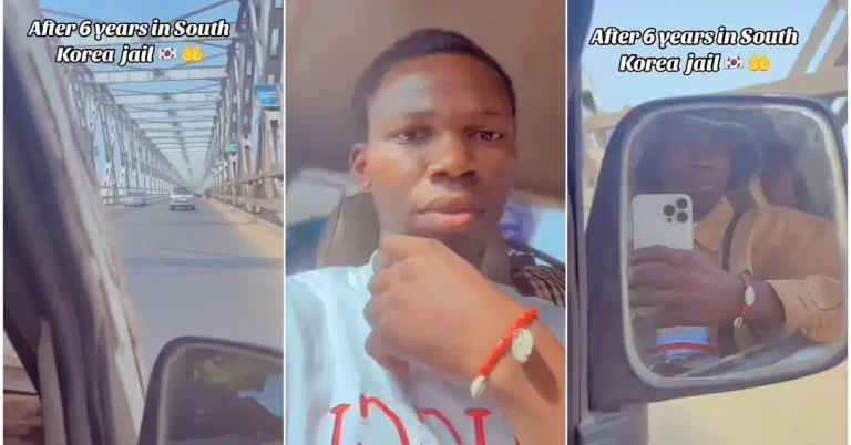 Man who relocated abroad and landed in jail for 6 years celebrates as he returns to Nigeria after his release (Video)