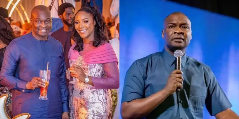 “I pray they end up getting married, they’ve been dating since” — Netizens react to viral photo of Apostle Joshua Selman and alleged girlfriend at church dinner