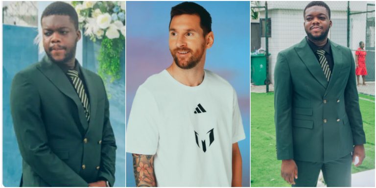 “No lies, I look too much like Messi” – Cute Abiola brags as he shares new photos