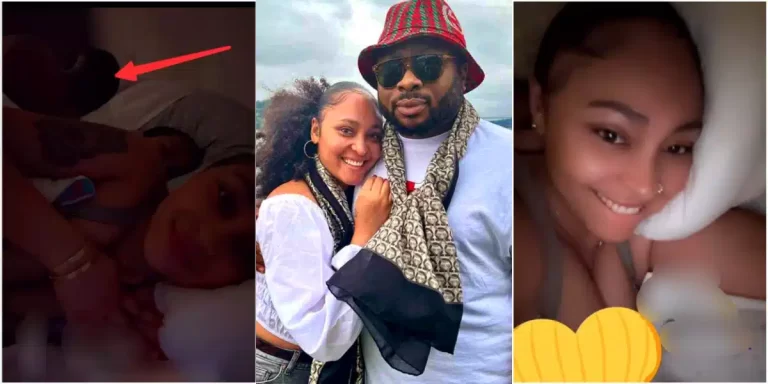 Video of Rosy Meurer and husband, Olakunle Churchill on bed drops amid marital crisis