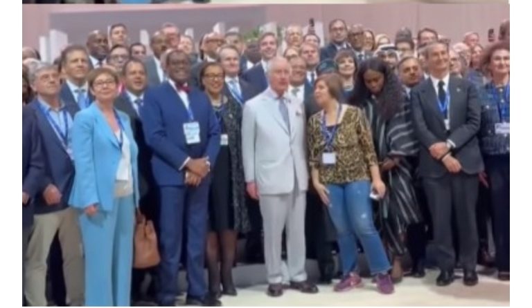 Trending video shows moment a Caucasian woman tried to block President Tinubu during a group photograph with dignitaries at the COPE28 summit