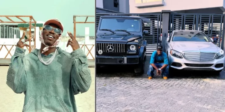 “New music, new whip” – Spyro splashes millions of Naira on brand new Mercedes Benz (Photos)