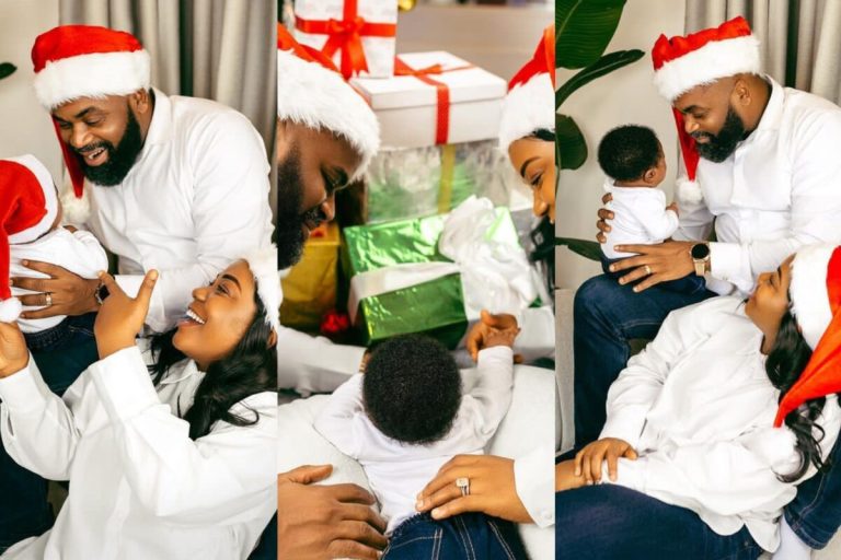 “The best gift we could ask for” – Mercy Chinwo and husband mark first Christmas as new parents
