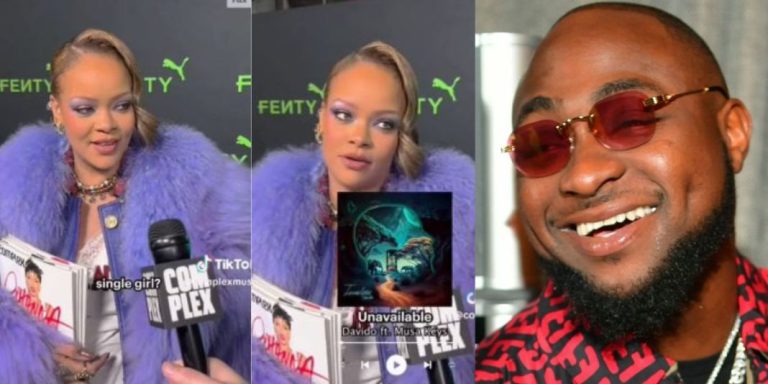 Davido’s Unavailable is my song of the year – Singer Rihanna discloses (Video)