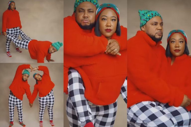 Gospel singer, Tim Godfrey and his wife take Christmas shoot to another level (Video)