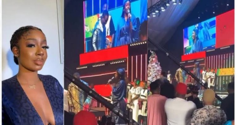 “I’m a child of God” – Tolanibaj stirs reactions as she shares testimony in church after revealing sex is all she can offer in a relationship (Video)