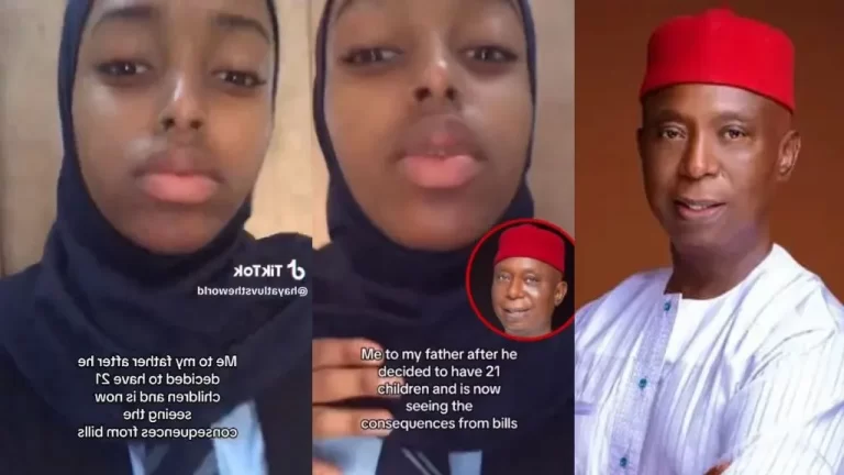 “He is your father oh” – Video trends as Ned Nwoko’s daughter mocks him for having 21 children and crying for too much expenses (Watch)