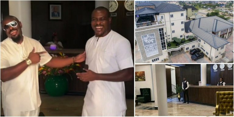 Jim Iyke visits Super Eagles legend, Vincent Enyeama’s newly opened 5-star hotel in Akwa Ibom (VIDEO)