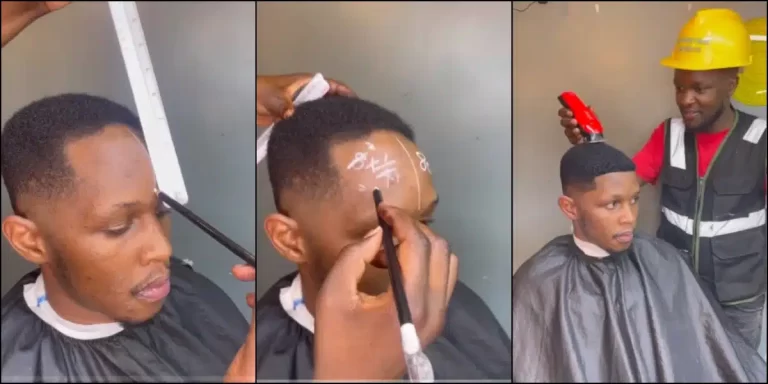 Barber uses pencil to solve maths on customer’s head to give him a top-notch cut