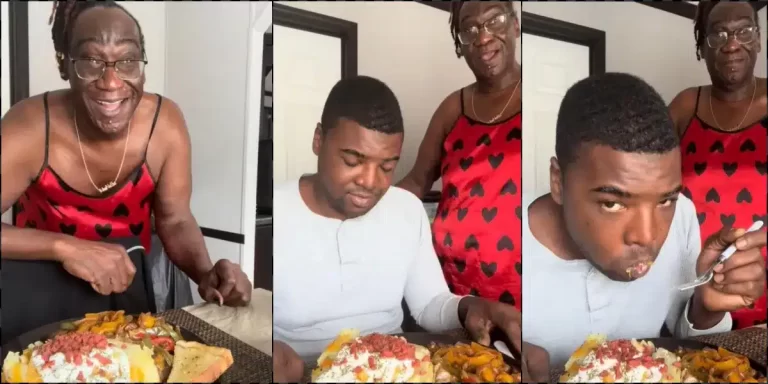 Wife shares husband’s reaction following sumptuous lunch she made him (Video)
