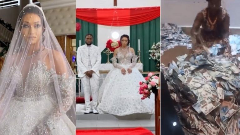 Omashola explains why fake Naira notes was sprayed at his wedding