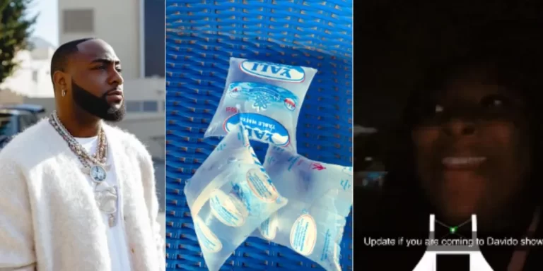 “I had to beg for water” – Nigerian lady reveals as sachet water price hits N2k at Davido Abuja concert (Video)