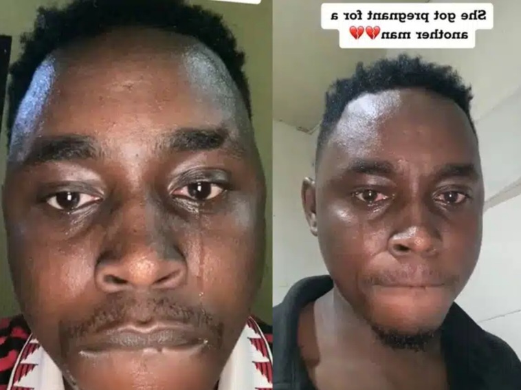 Nigerian man weeps after his girlfriend of 3 years got pregnant for someone else