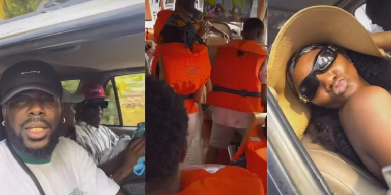 “Nobody fit challenge me” – Adekunle Gold goes on trip with Simi, Spyro, family and friends (Video)
