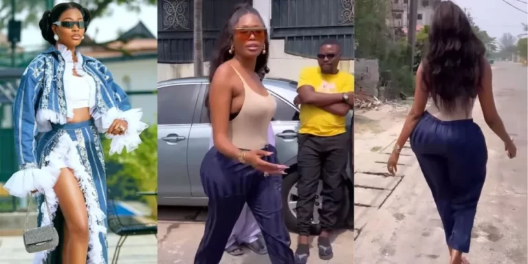 ”Men blessed me with money every blessed day” – Comedian Kiekie says as she joins BBL gang, flaunts enhanced backside in new video (Watch)