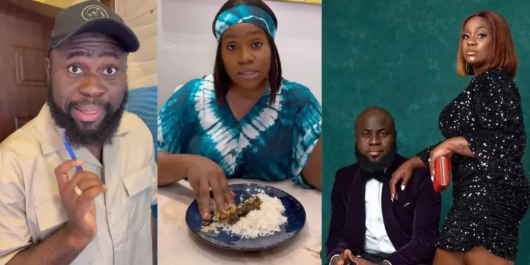 “I’m married to an Igbo woman, I have to sell one of my organ to pay her bide price” – Skitmaker Lasisi says in “Of Course” challenge with wife (Video)