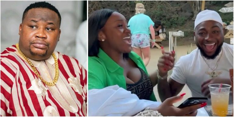 “Triplets loading” – Cubana Chiefpriest reacts to sweet chemistry between Davido and Chioma in new video