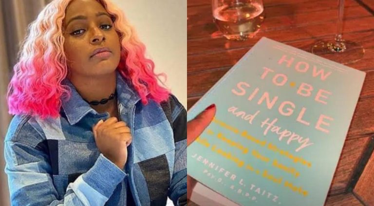 DJ Cuppy gives up on love, begin reading book on how to be single and happy