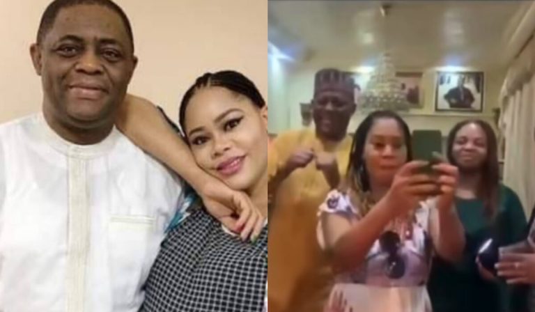 Femi Fani-Kayode and ex-wife, Precious spotted dancing together as they enjoy their holiday