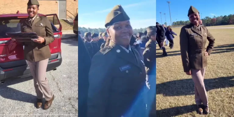 Nigerian lady celebrates as she joins US Army and becomes a citizen in one day (Video)