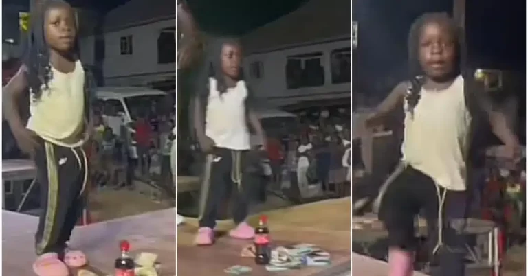3-year-old girl pulls crowd with electrifying dance moves on stage (Video)