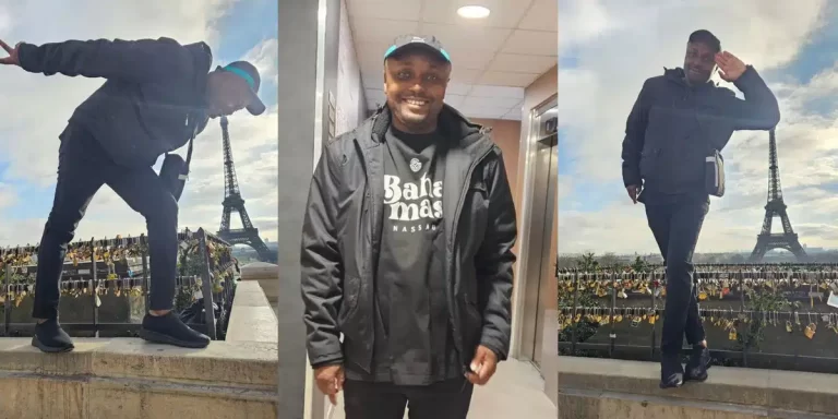 “First time in Paris, France. Thanks to my oga” – Israel DMW celebrates as Davido sponsors his Paris trip