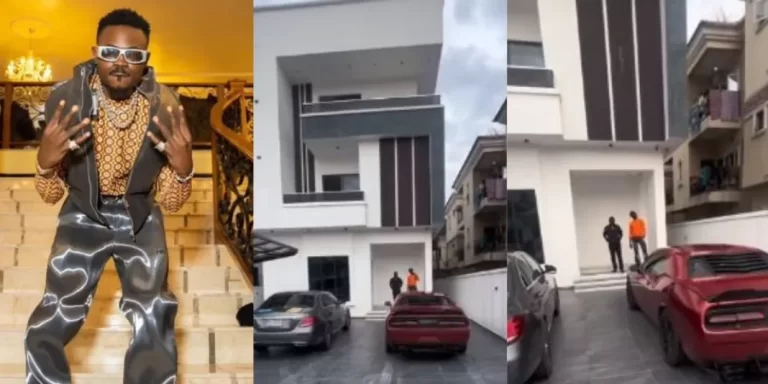 Nigerians freeze as socialite Rahman Jago splashes N1billion on his newly acquired palatial mansion (Video)