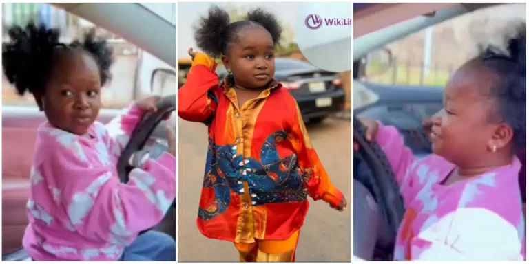 “Comot for road, I’m driving” – Obio Oluebube rejoices as she makes first driving attempt, fans react (Video)