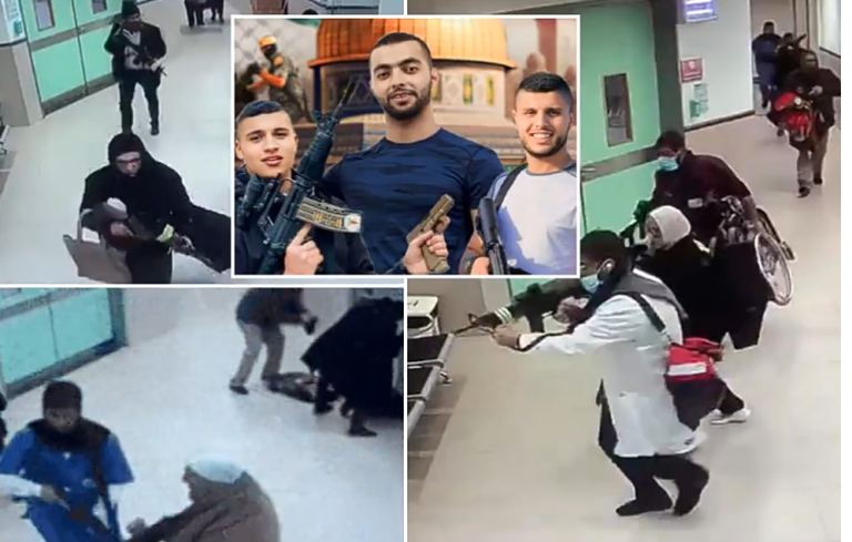 Dramatic moment elite Israeli soldiers camouflaged as Muslim women and doctors storm hospital and kill 3 Hamas terrorists receiving treatment (video)
