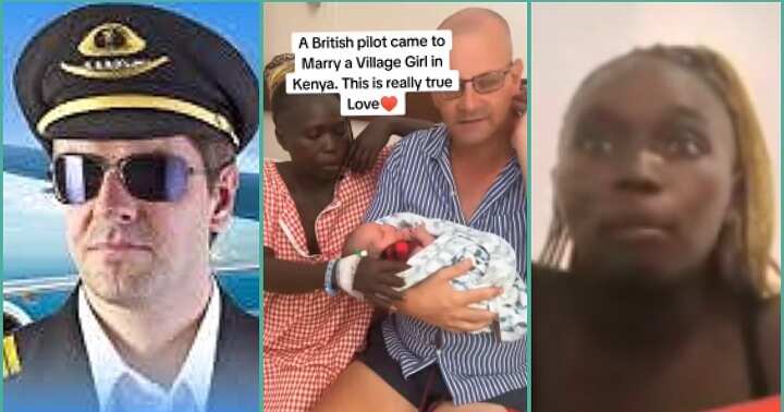 “Now I agree that love is blind, true love exist” – Reaction as British pilot flies to Africa, chooses wife from village, marries her (Video)
