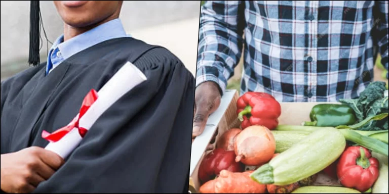 ”I won’t beg anyone to feed” – Man with PhD, 4 Master’s degrees who hawks vegetables to survive despite academic qualifications speaks