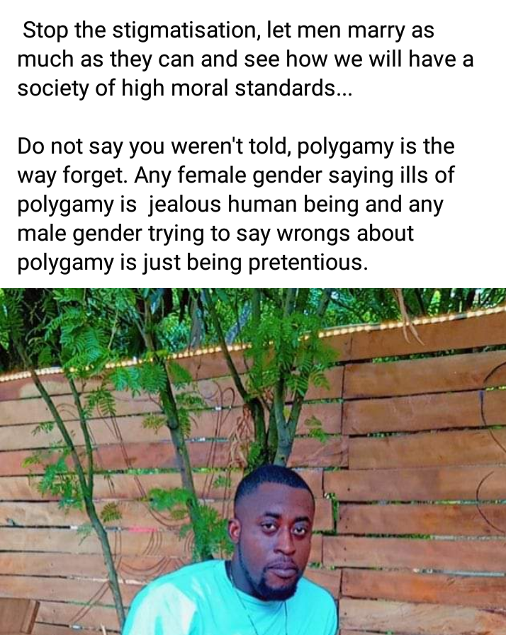 Men have side chicks because of stigma around polygamy – Nigerian man says