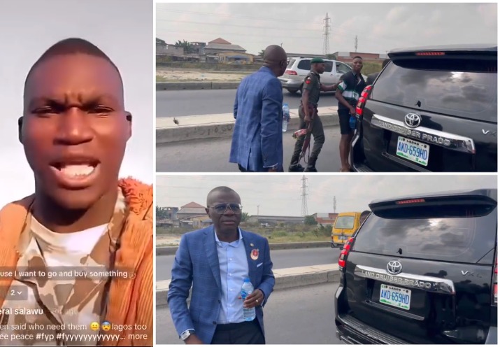 Soldier blows hot as he reacts to viral video of Gov Sanwo-Olu arresting his colleague