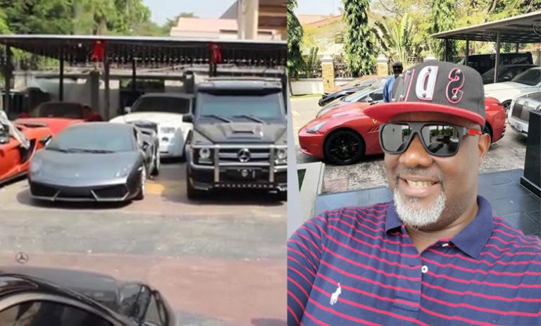 “I miss my plenty babes and side chicks” – Dino Melaye says as he shares video from garage (Video)